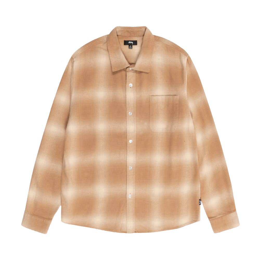 Stussy Bay Plaid Shirt Tan