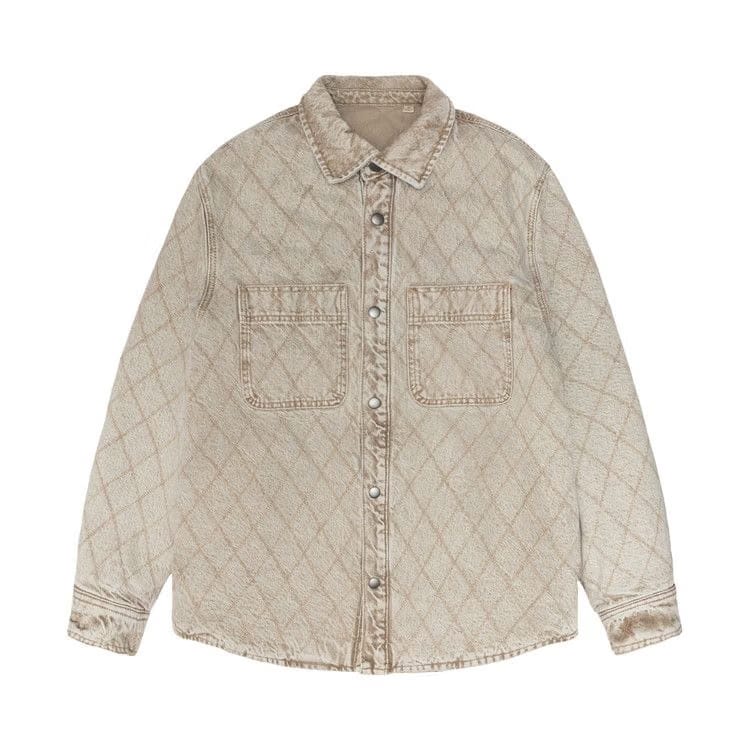 Stussy Quilted Denim Shirt Vintage Washed