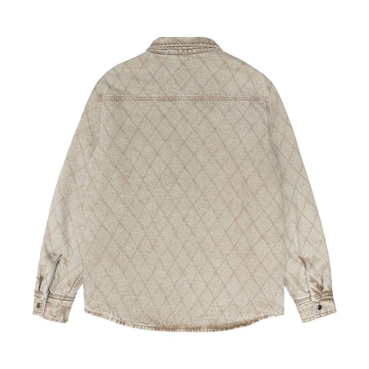 Stussy Quilted Denim Shirt Vintage Washed