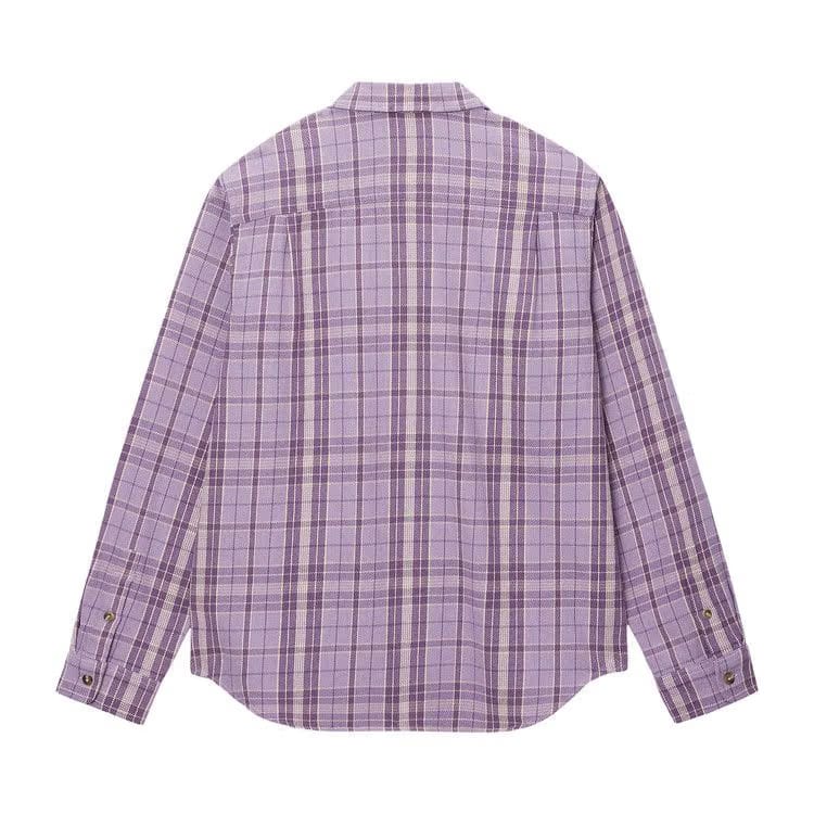 Stussy Stones Plaid Shirt Lavender