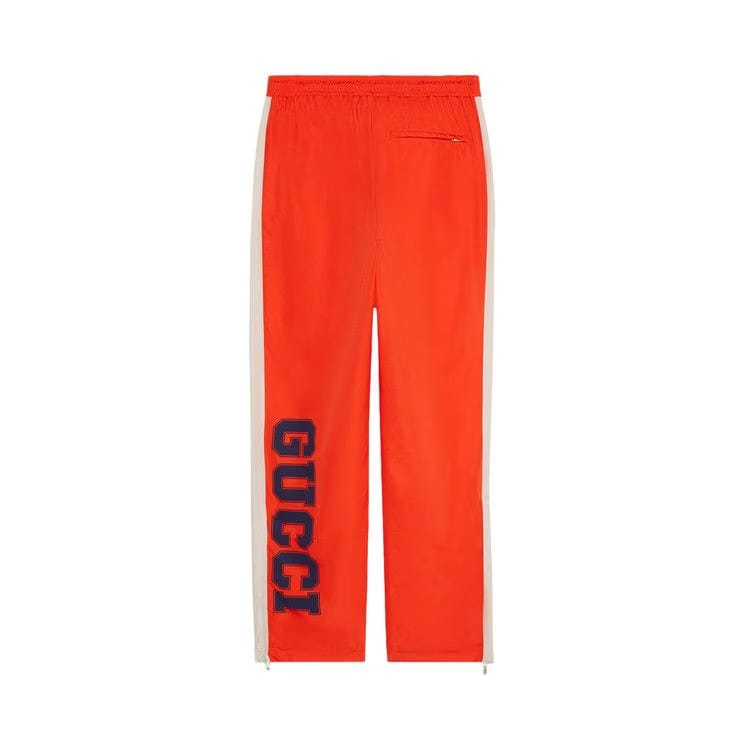 Gucci Tape Detail Track Pant Orange/Ivory