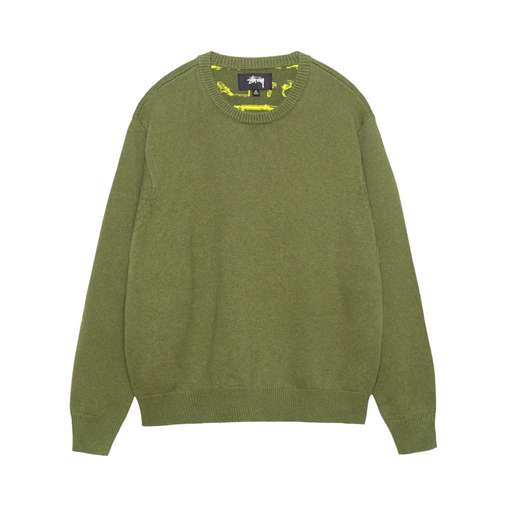 Stussy Laguna Icon Sweater Dark Green