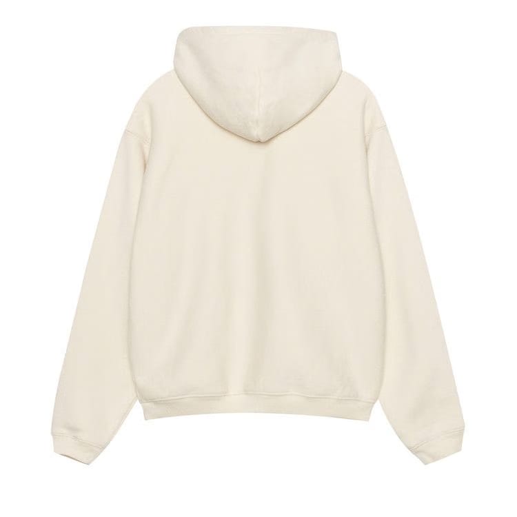 Stussy Outline Zip Hoodie Ivory