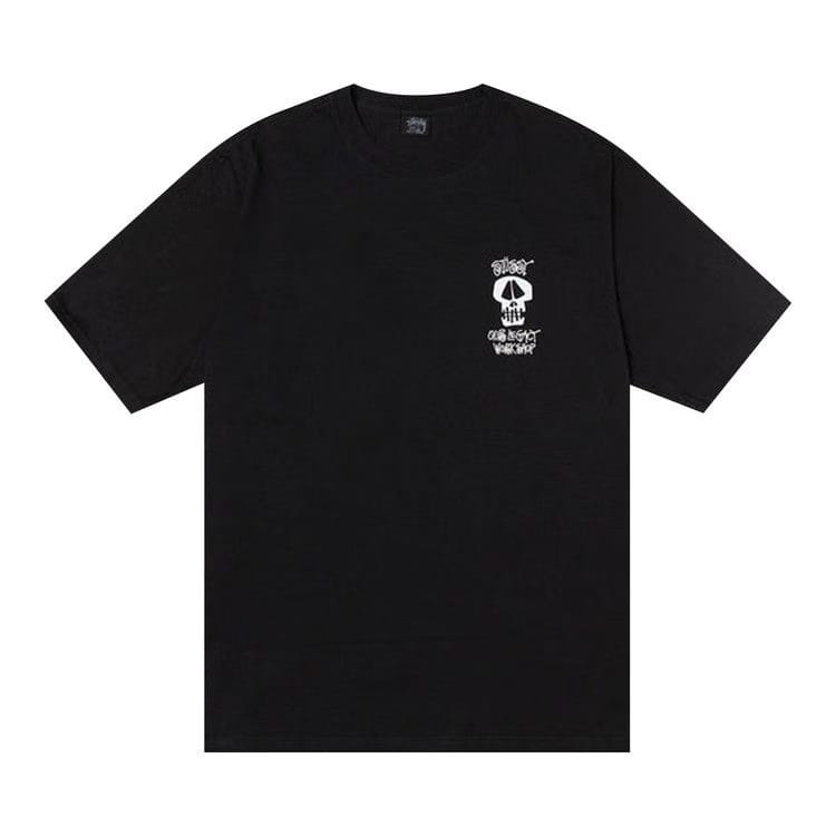 Stussy x Our Legacy Work Shop Surf Skull Pigment Dyed T-Shirt Black
