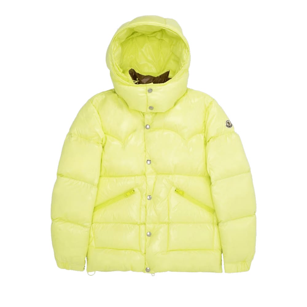 Moncler Coutard Shiny Puffer Jacket Yellow