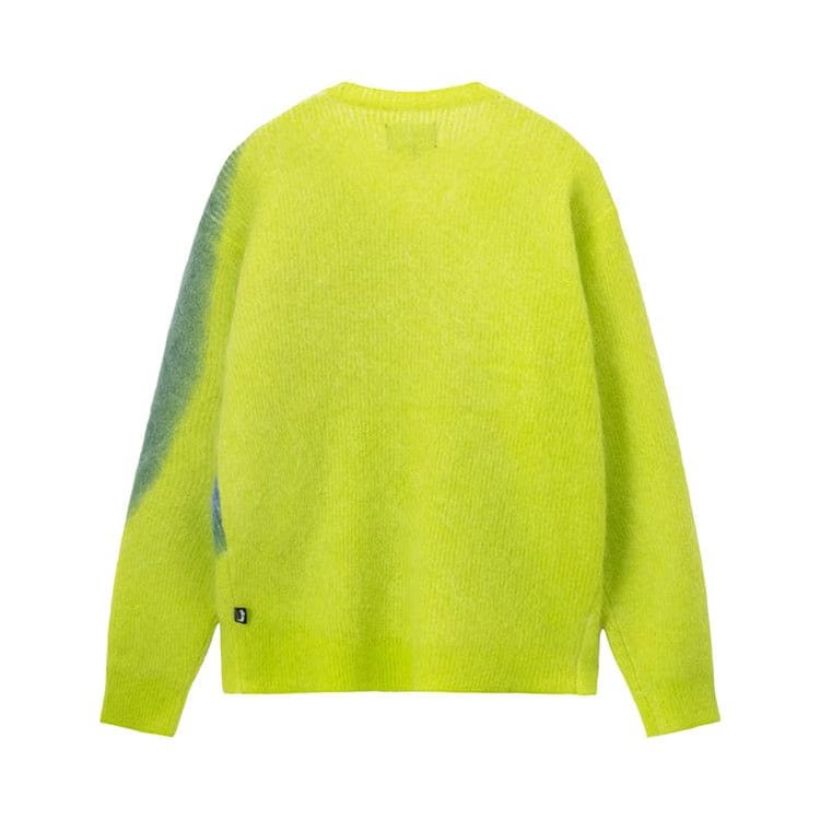 Stussy Brushed Dot Sweater Lime