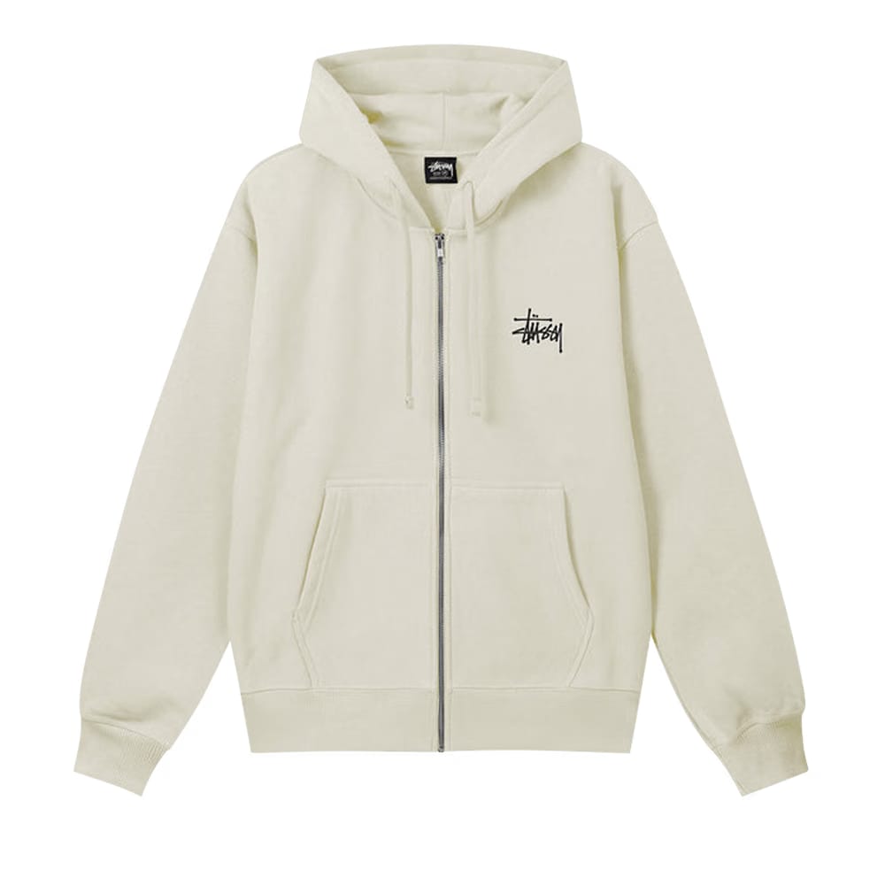 Stussy Basic Zip Hoodie Stone