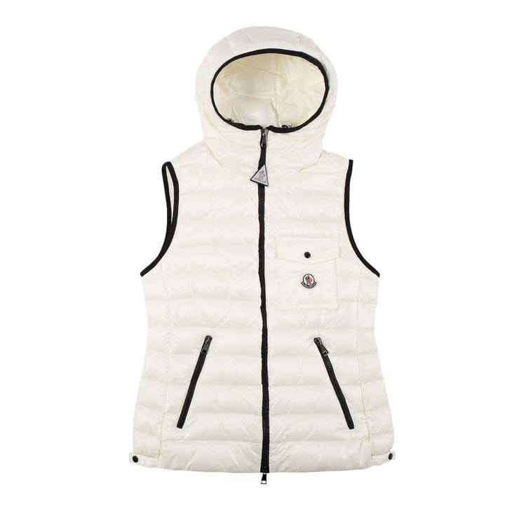 Moncler Glyco Hooded Puffer Gilet White