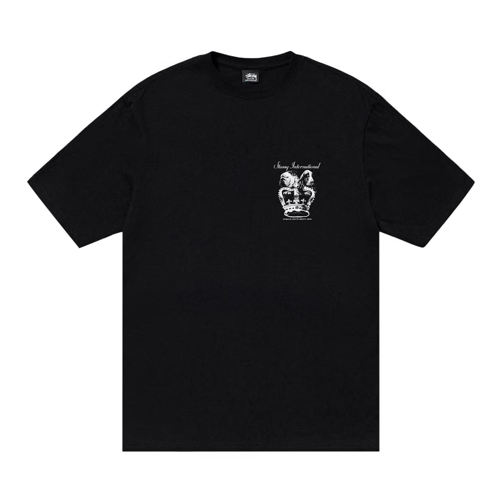 Stussy Dog Crown T-Shirt Black