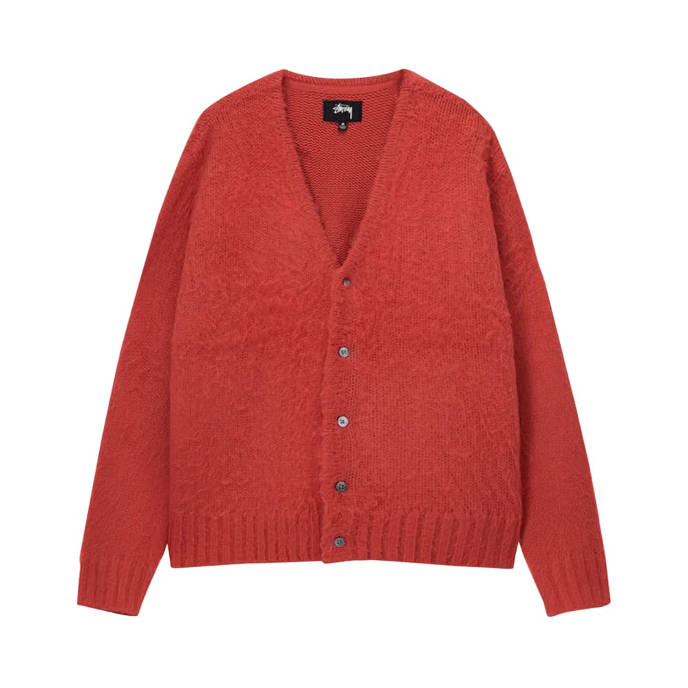 Stussy Brushed Cardigan Red