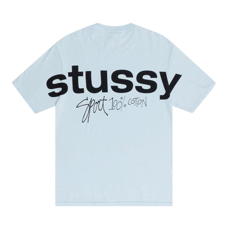 Stussy Sport 100% Pigment Dyed T-Shirt Sky Blue