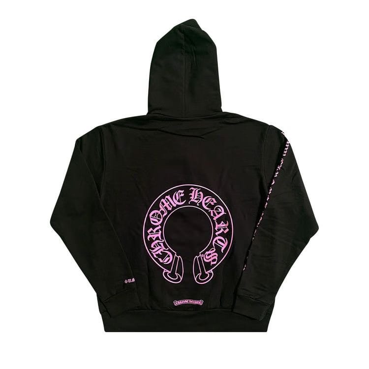 Chrome Hearts Horse Shoe Hoodie (Web Exclusive) Black/Pink