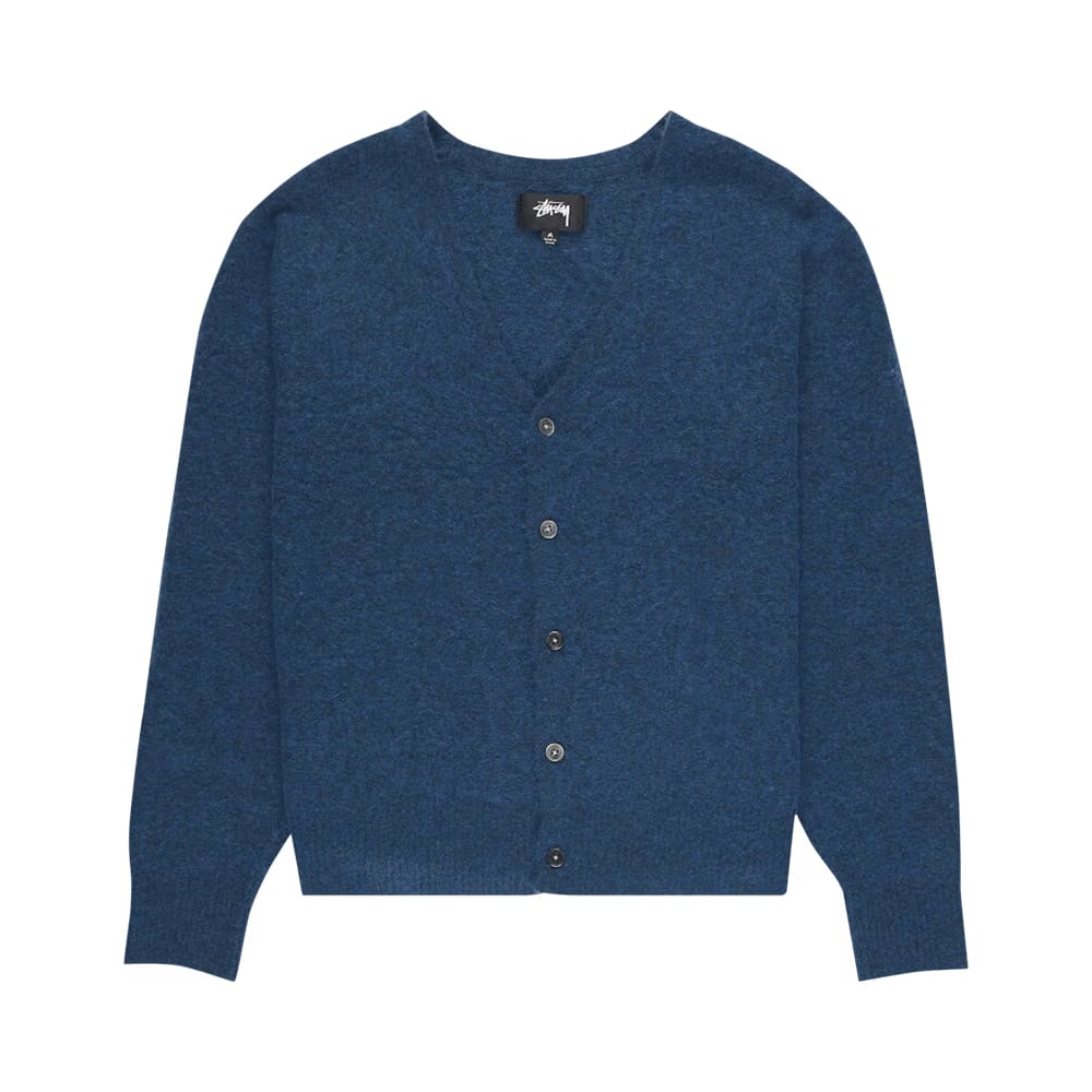 Stussy Brushed Cardigan Blue