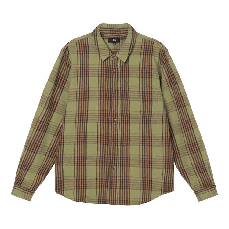 Stussy Laguna Plaid Shirt Olive