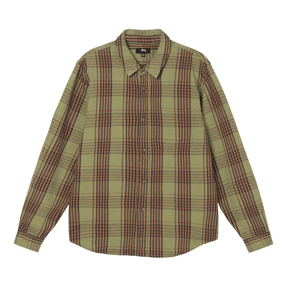 Stussy Laguna Plaid Shirt Olive