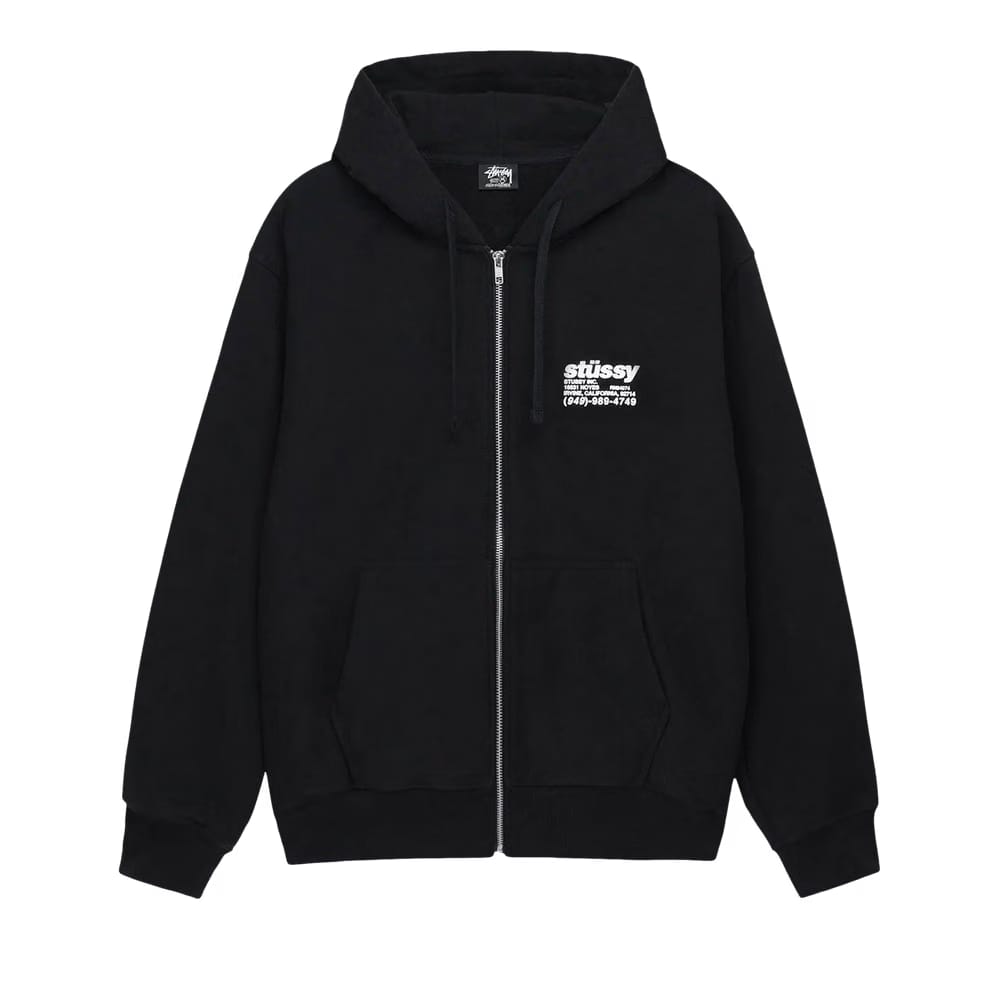 Stussy DNA Zip Hoodie Black