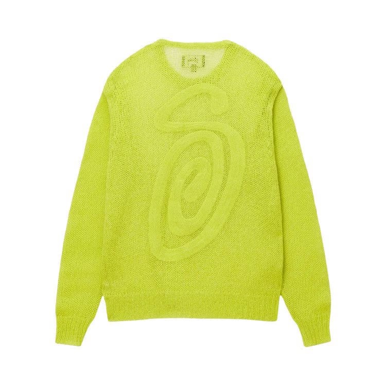 Stussy Loose Knit Sweater Lime
