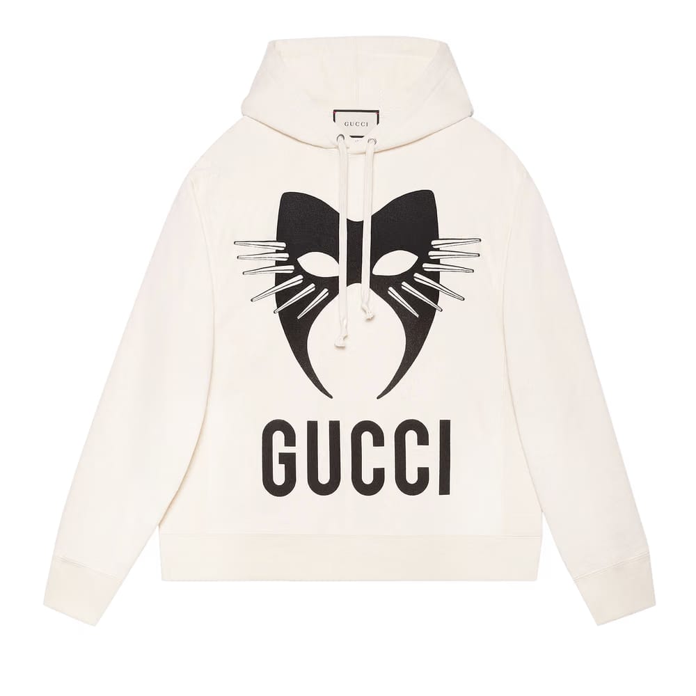 Gucci Manifesto Oversize Sweatshirt Natural