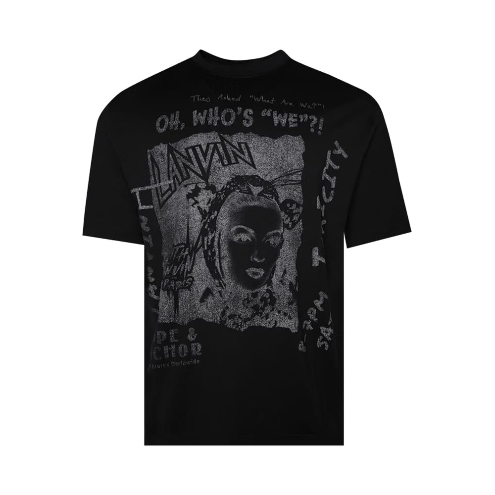 Lanvin Printed T-Shirt-Shirt Black