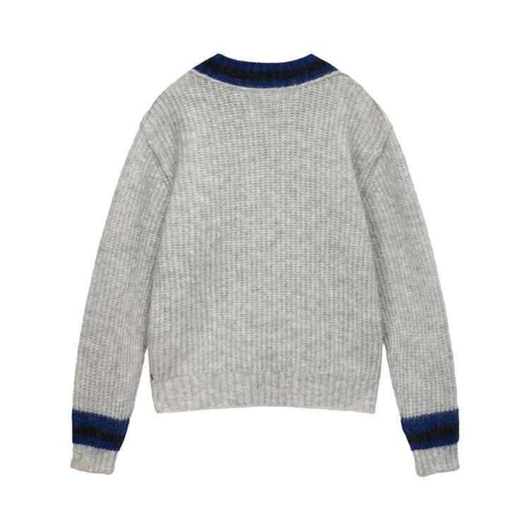 Stussy Mohair Tennis Sweater Ash