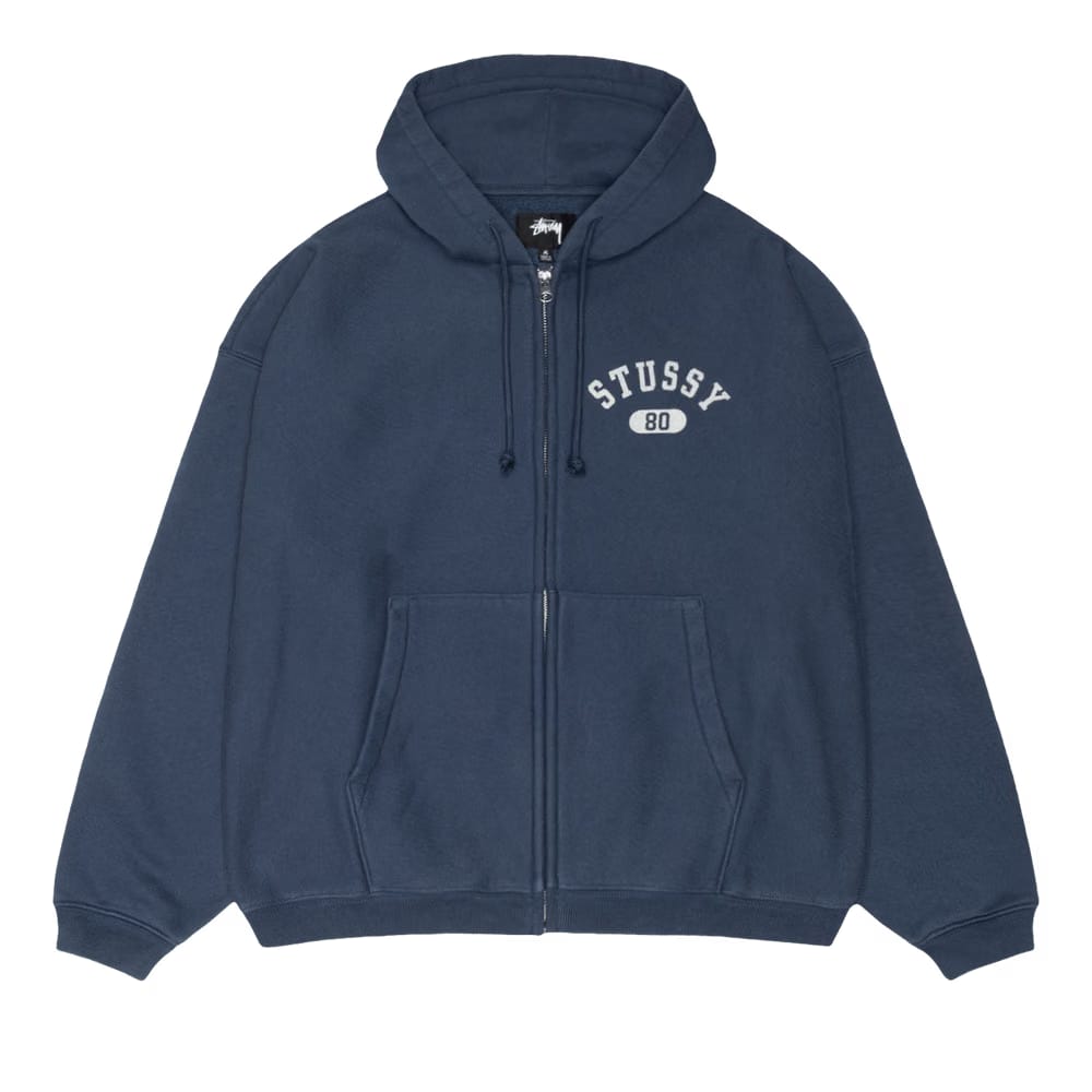 Stussy Varsity Zip Hoodie Navy