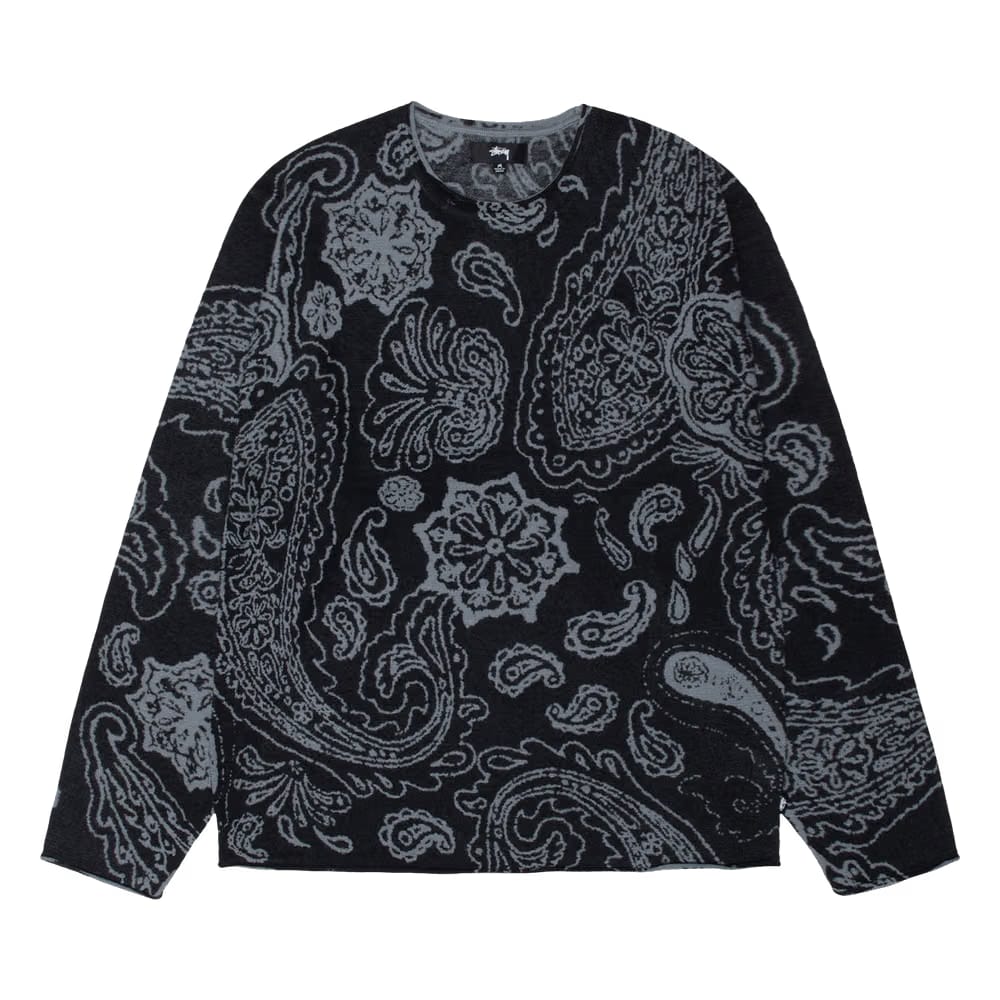 Stussy Paisley Sweater Black