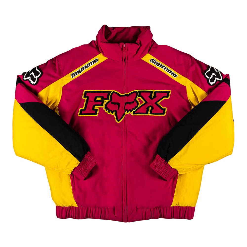 Supreme x Fox Racing Puffy Jacket Pink