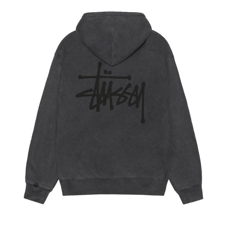 Stussy Basic Hoodie Pigment Dyed Black/Black