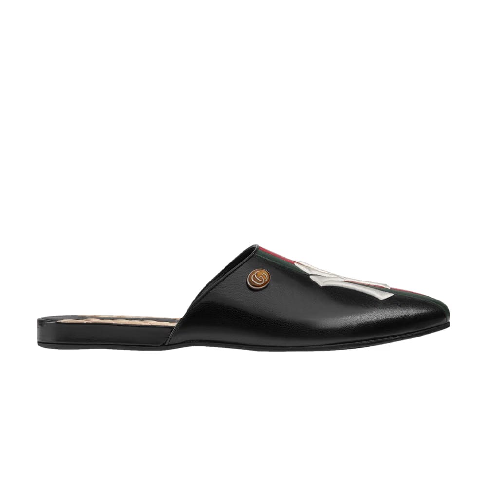 New York Yankees x Gucci Princetown Slipper Black