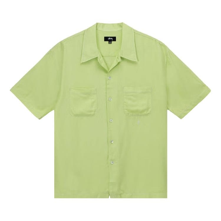 Stussy Contrast Pick Stitched Shirt Lime