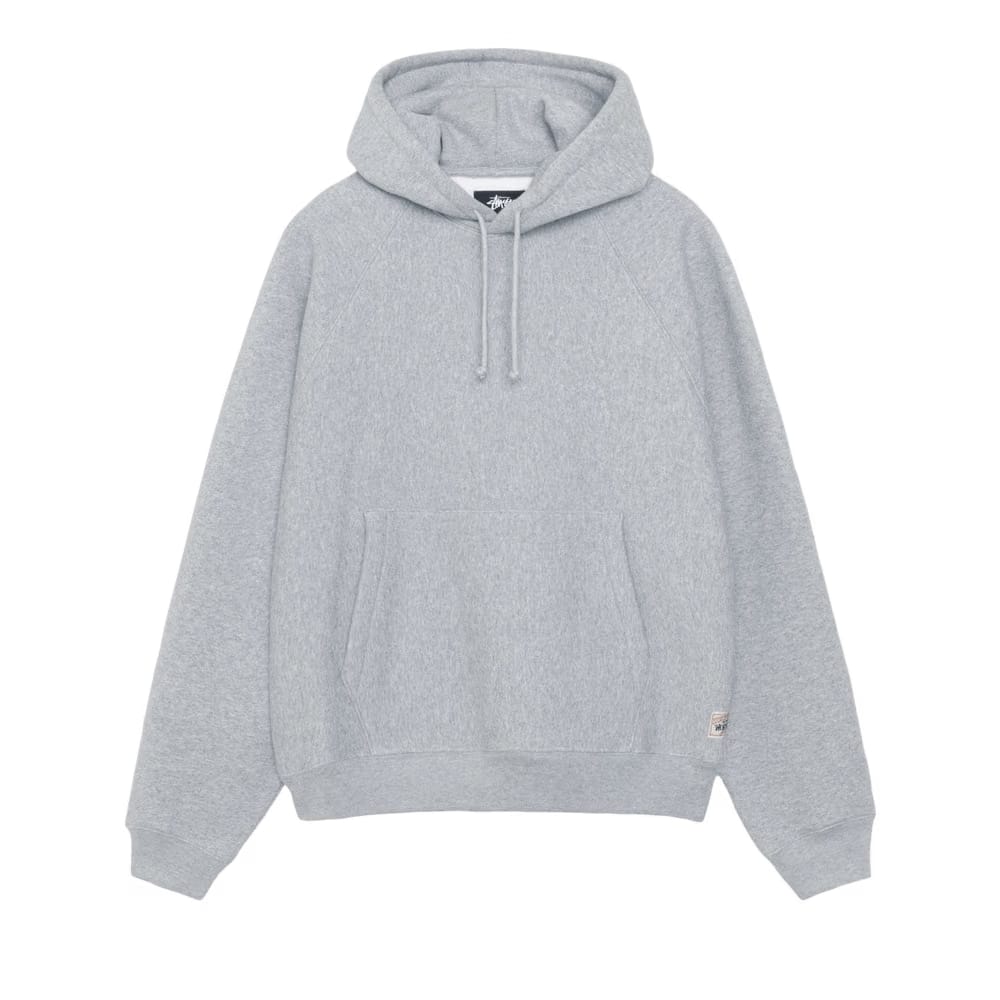 Stussy Fleece Raglan Hoodie Grey Heather