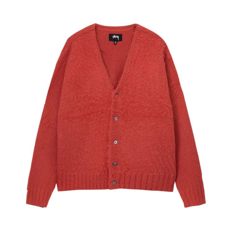 Stussy Brushed Cardigan Charcoal