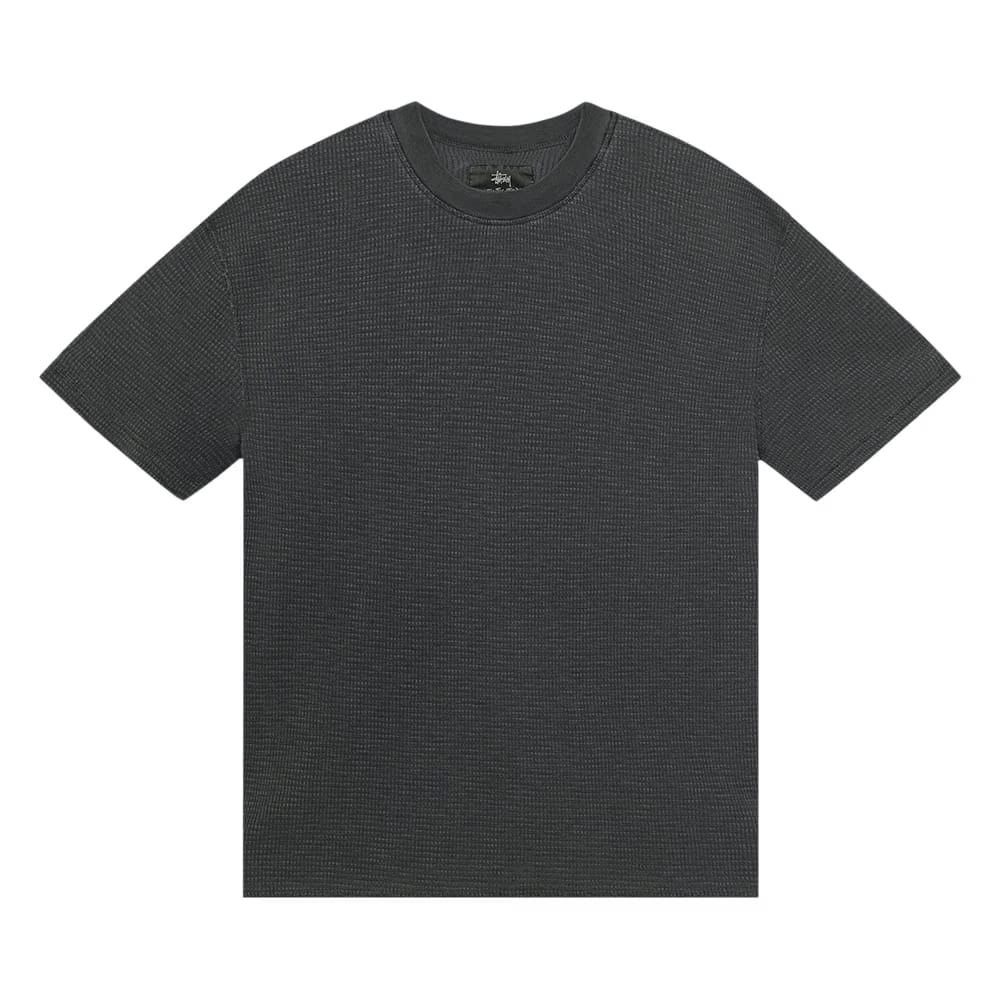 Stussy Pigment Dyed Shorts-Sleeve Thermal Faded Black