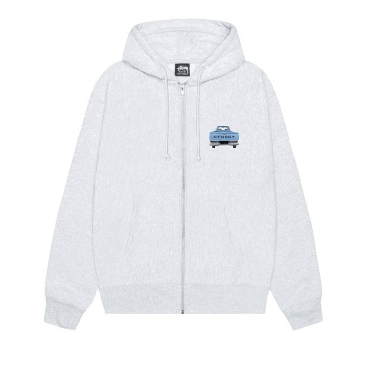 Stussy Pickup Zip Hoodie Ash Heather
