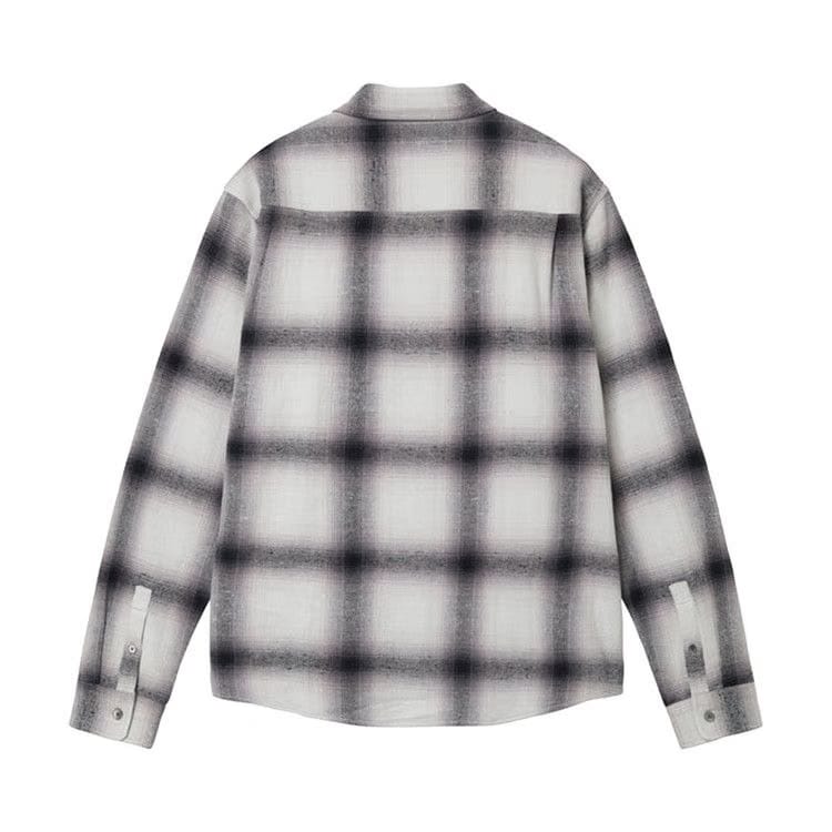 Stussy Hellshire Plaid Shirt Grey