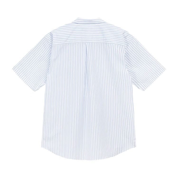 Stussy Boxy Striped Shirt Blue