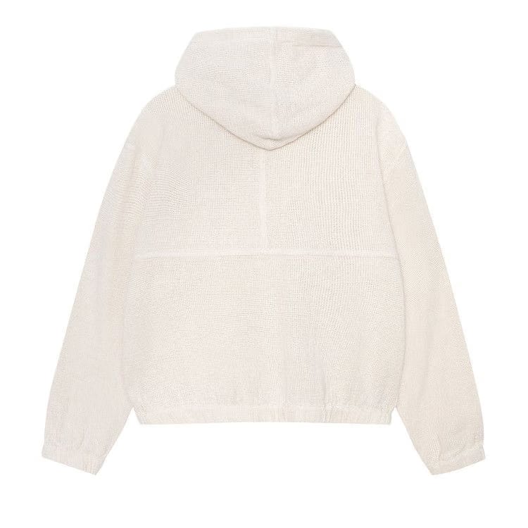 Stussy Mesh Zip Hoodie Bone