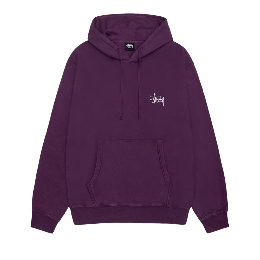 Stussy Pigment Dyed Built Tough Hoodie Purple