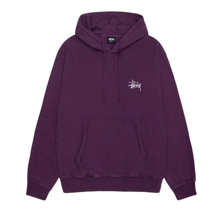 Stussy Pigment Dyed Built Tough Hoodie Purple