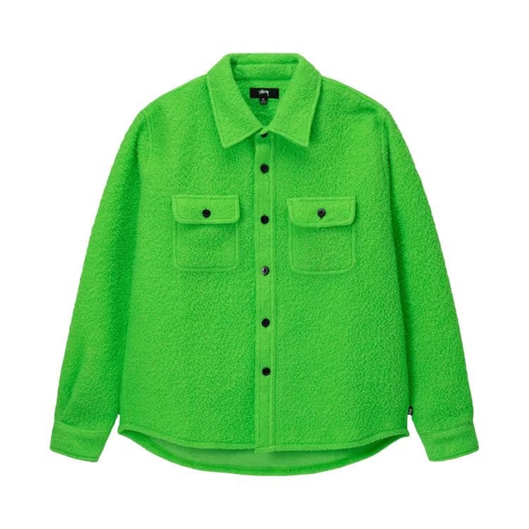Stussy Casentino Wool Cpo Shirt Lime