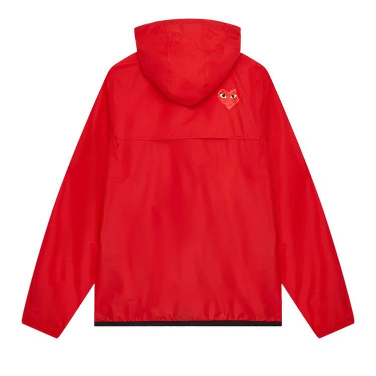 Comme des Garçons PLAY x K-Way Full-Zip Packable Jacket Red
