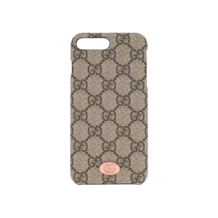 Gucci GG Supreme iPhone 8 Plus Case White/Beige