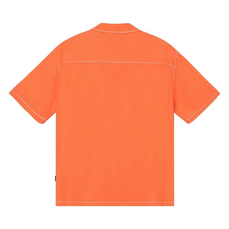 Stussy Contrast Pick Stitched Shirt Peach