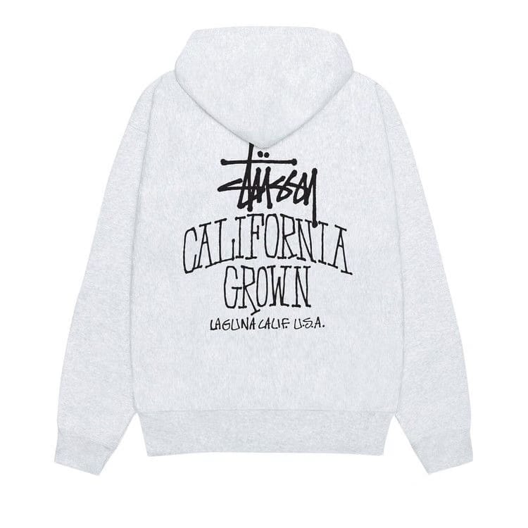 Stussy Cali Grown Zip Hoodie Ash Heather