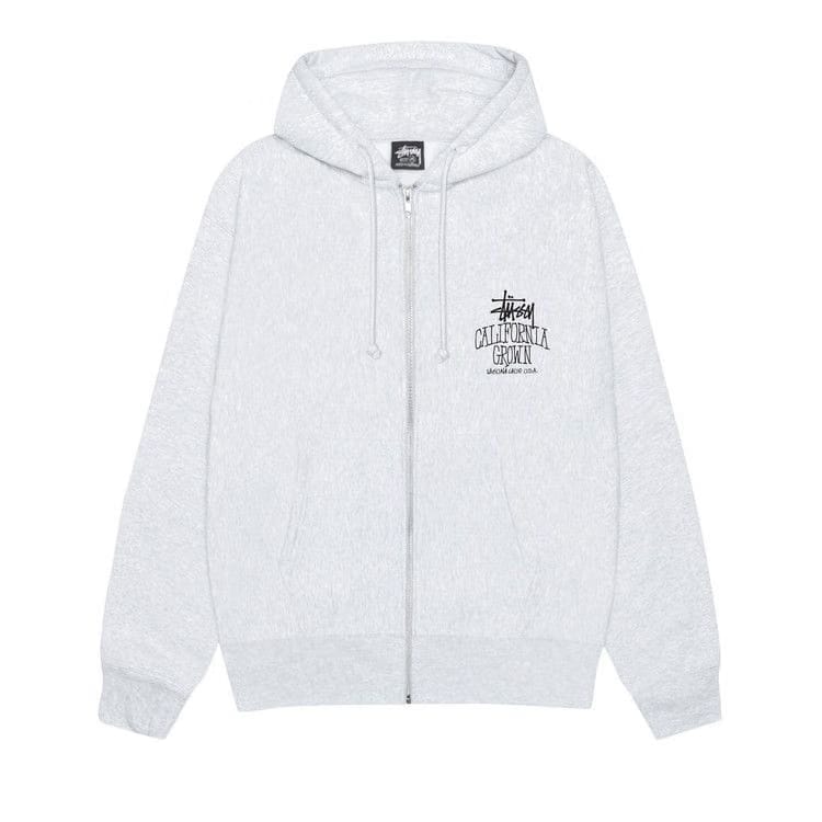 Stussy Cali Grown Zip Hoodie Ash Heather