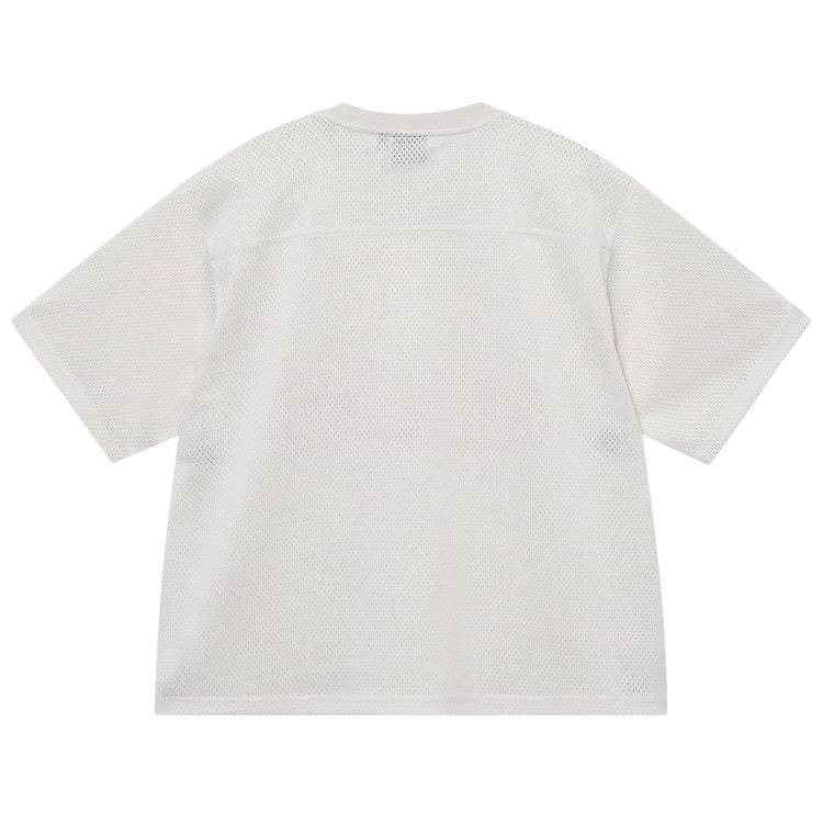 Stussy 4X4 Mesh Football Jersey Bone