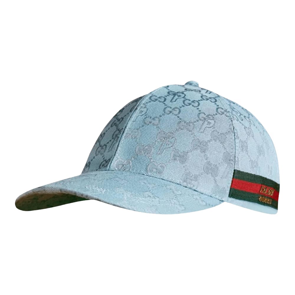Gucci x Palace GG-P Canvas Baseball Hat Pale Blue
