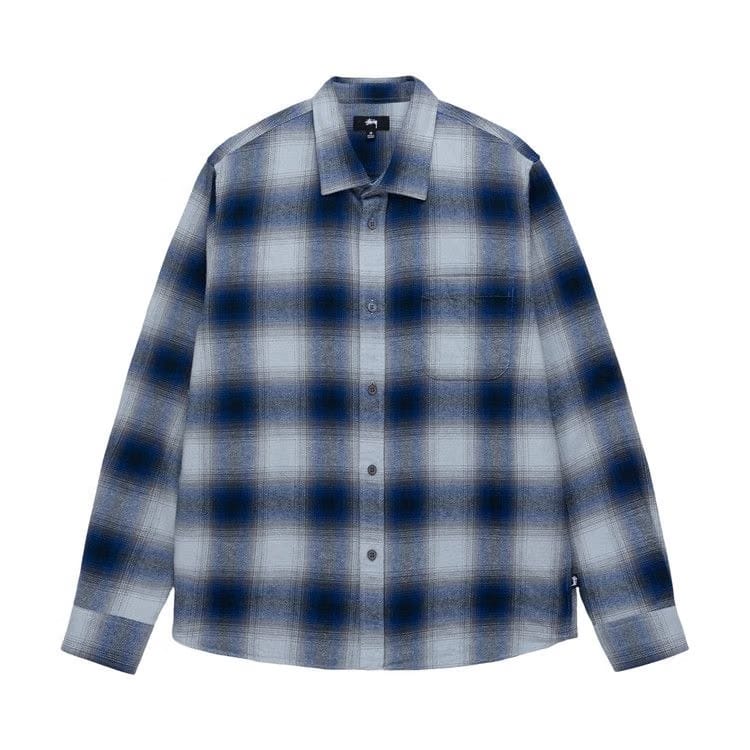 Stussy Bay Plaid Shirt Navy