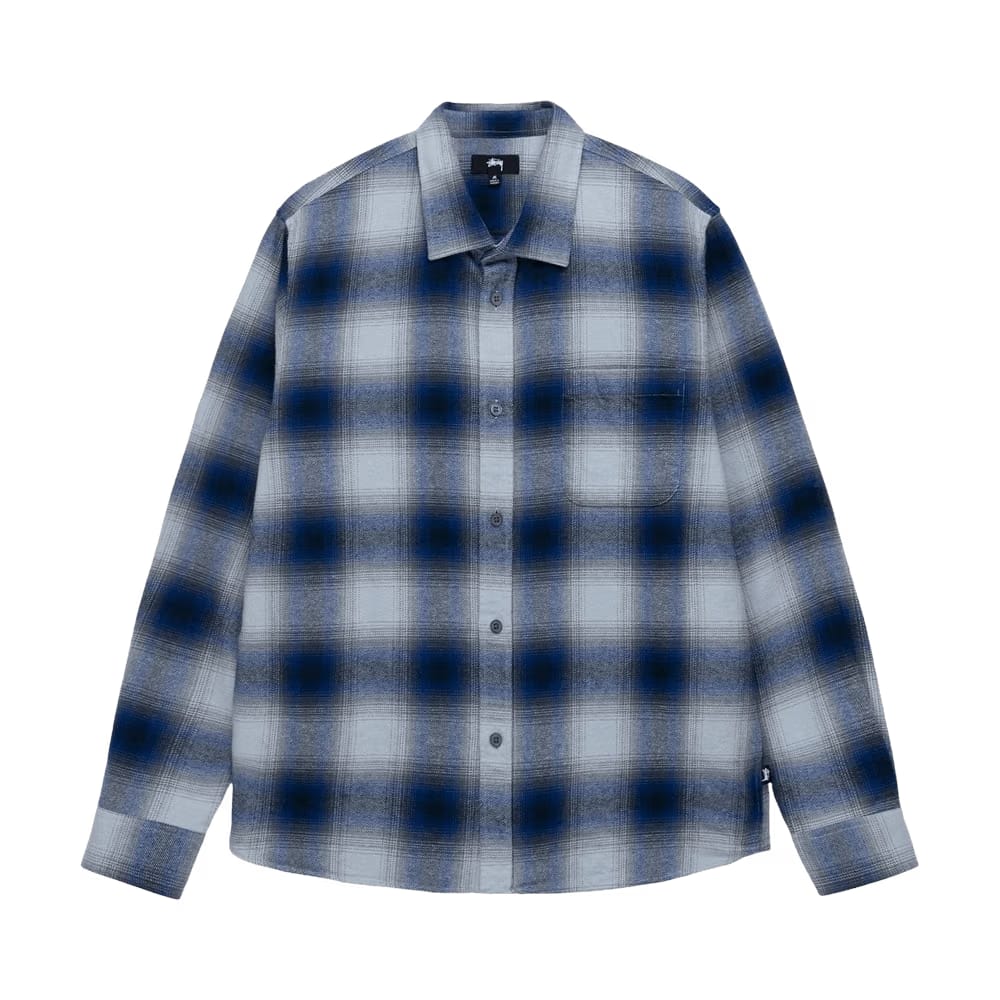 Stussy Bay Plaid Shirt Navy