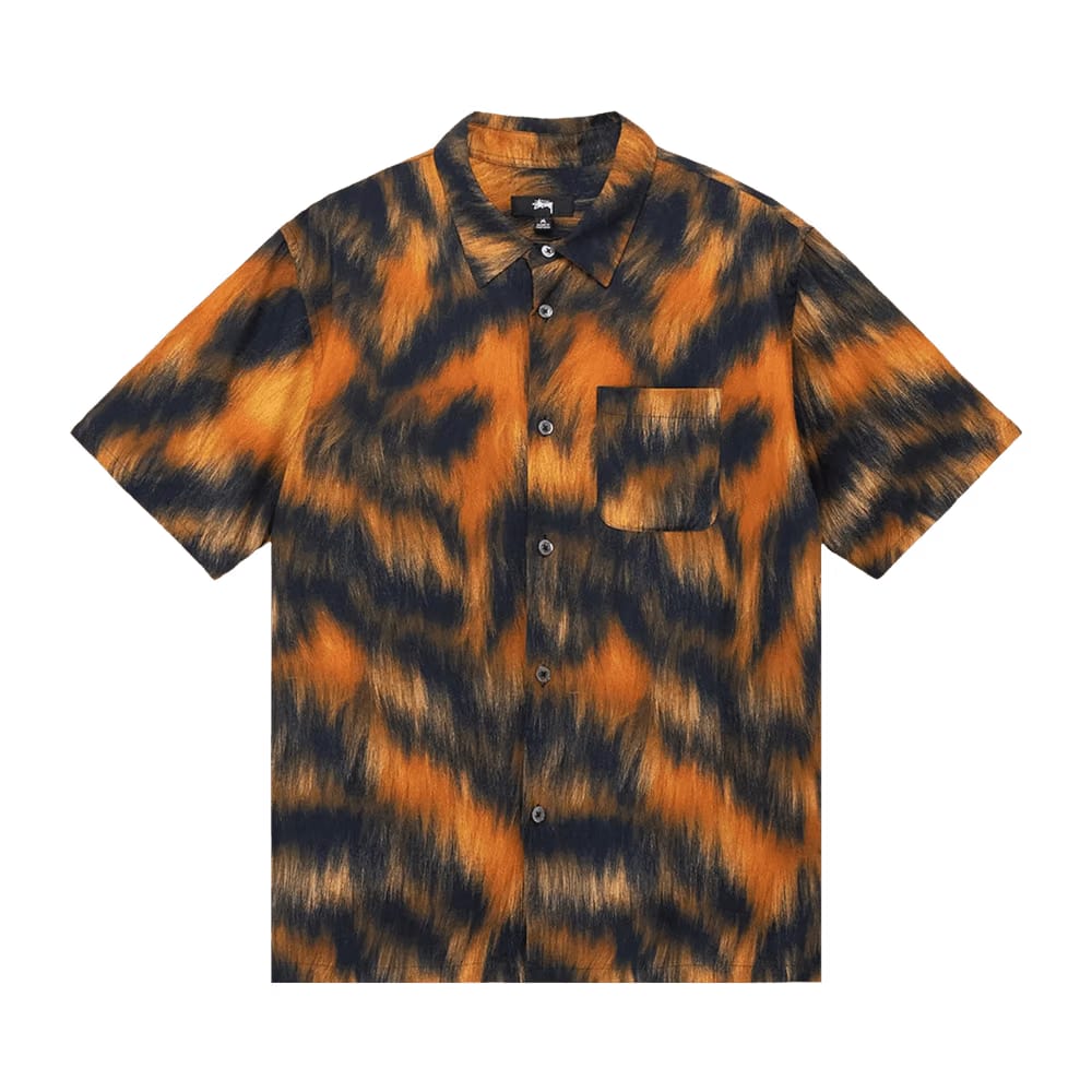 Stussy Fur Print Shirt Tiger